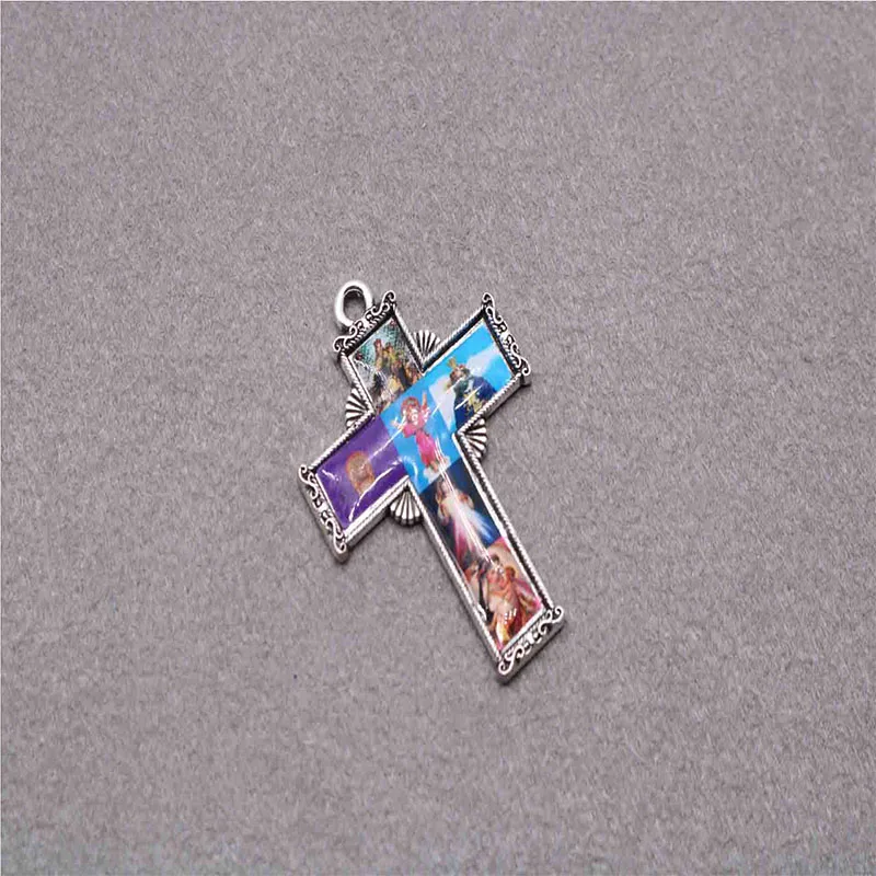 50 pieces of Christ Jesus cross compassion Jesus icon cross medal wholesale, various icons religious medal