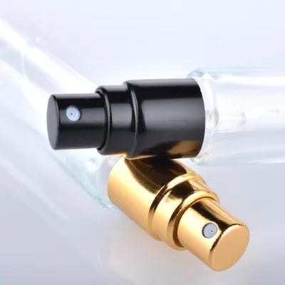 10 pçs/lote 3ml 5ml 10ml Garrafa de Perfume de Vidro Portátil Atomizador de Alumínio Recipiente Cosmético Vazio Novo