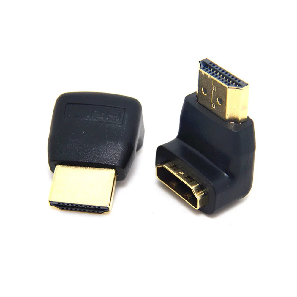 Male to Femal 1PCS  HD-compatible Adapter Converter 90/270 Degrees Angle Turn Right /Left 180 360 Degree Rotating HDTV Connector