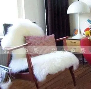 Pure wool carpet living room carpet sheepskin wool blanket sofa cushion piaochuang pad customize white