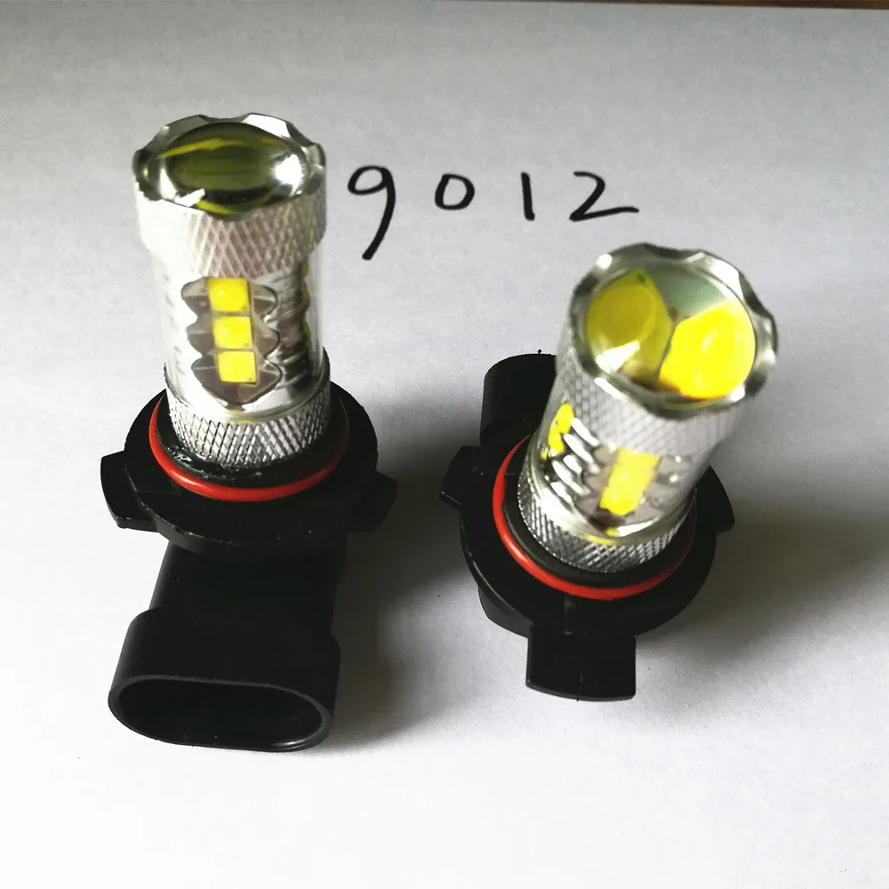 Par Auto bombillas 9012 HIR2 80W 16 de XPE LED niebla/faro Color Blanco 6500 K 2000LM DC 12 ~ 30 V