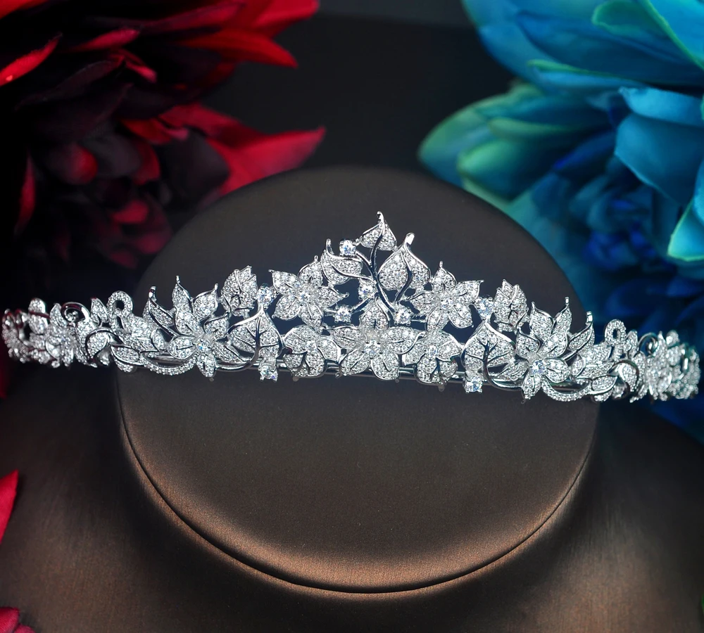 HIBRIDE Fashion Headband Tiaras For Women Bridal Hair Accessories Pageant Crown Fashion Jewelry Party Gifts C-80