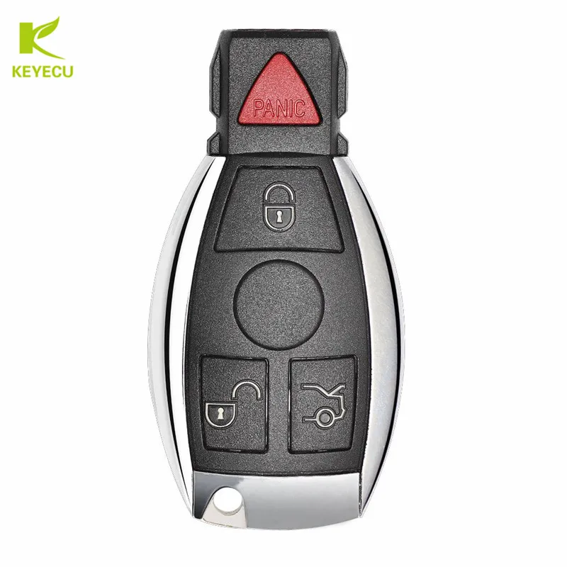 KEYECU Replacement4 Button 315/433 MHz for MERCEDES BENZ  Keyless Entry Remote Smart Key FOB FCC ID# IYZDC07, IYZDC10, IYZDC11