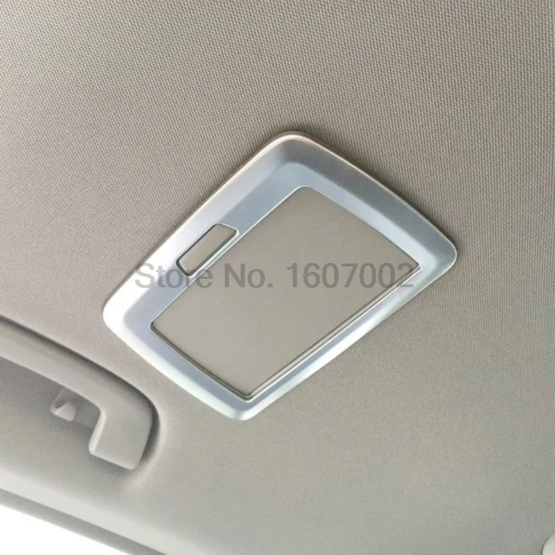 Fit For BMW 3 Series 2016 2pcs Chrome Car Interior Cosmetic Mirror Box Cover Trim Molding Bezel Decoration Accessories