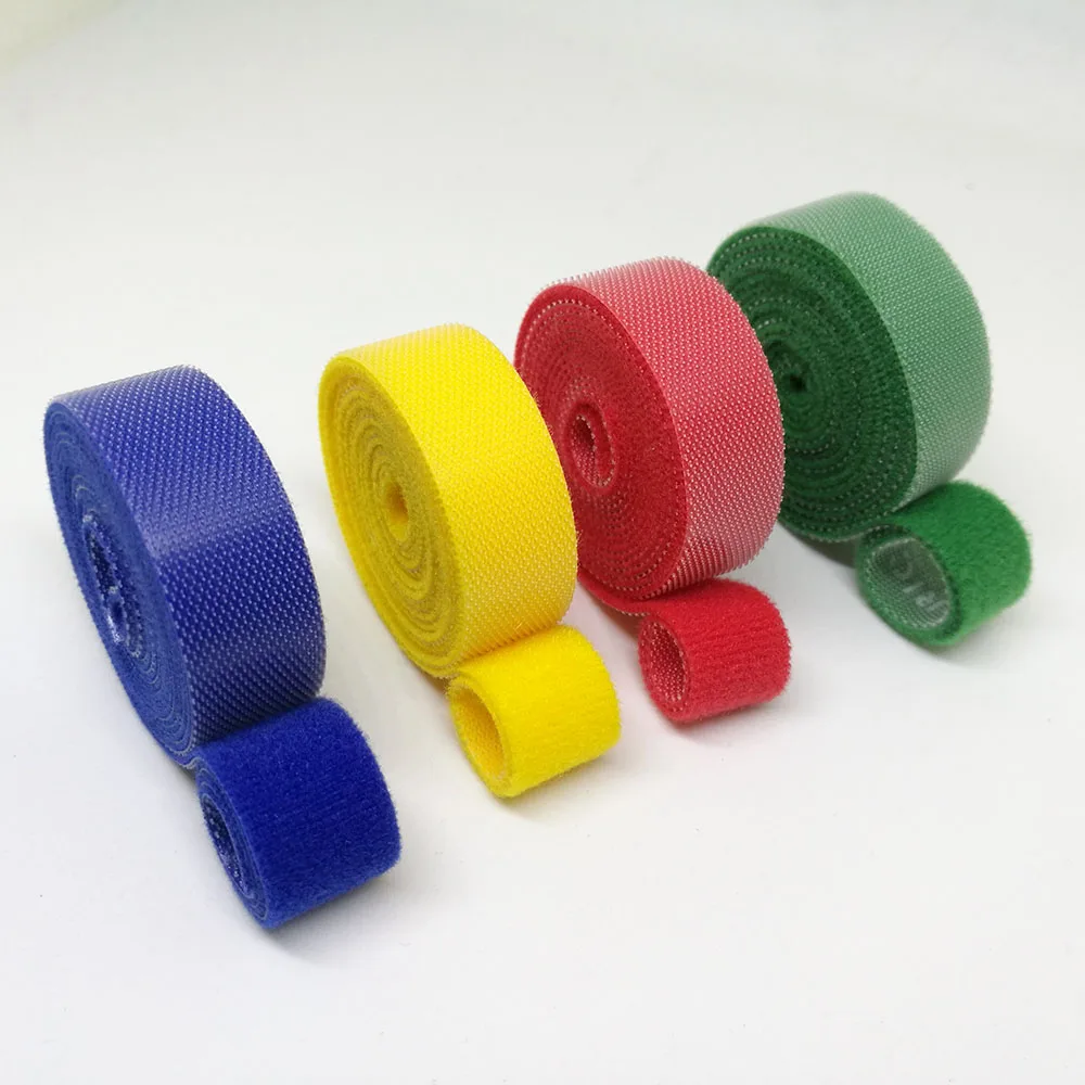 Cable Manager Cable Winder 5 Pcs Nylon Cable Mark Colorful Ties Label Brand Belting Ribbon Wire Binging Strap Seals 1.5cmx1M