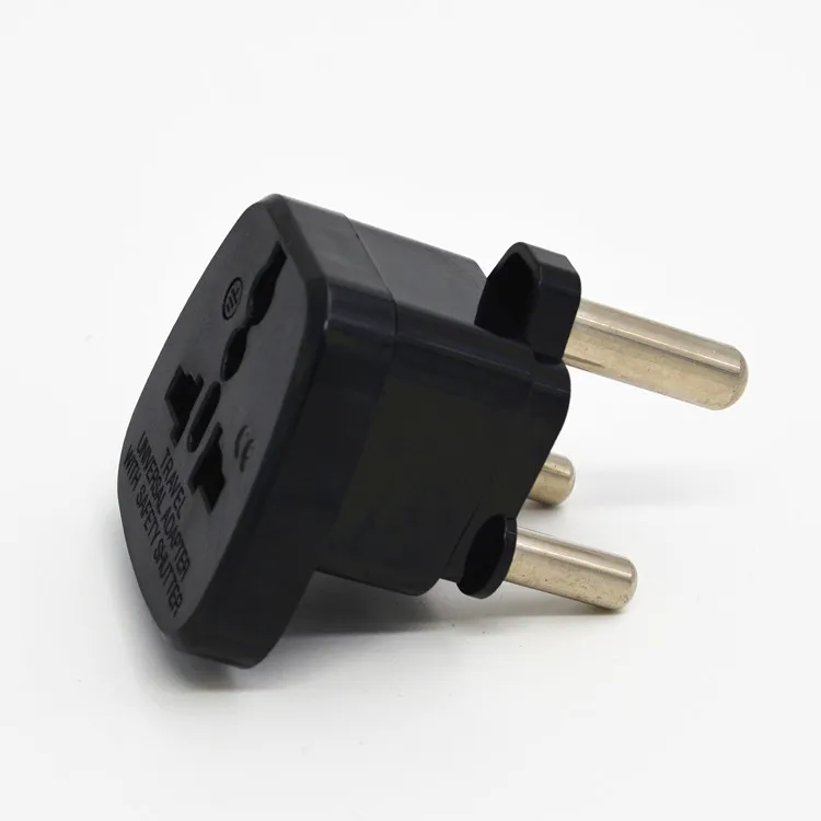 2016 South Africa Travel Adapter Type M Large 15 Amp BS 546 Plug Adaptor Black Color  Plug  Johannesburg Cape Town plug