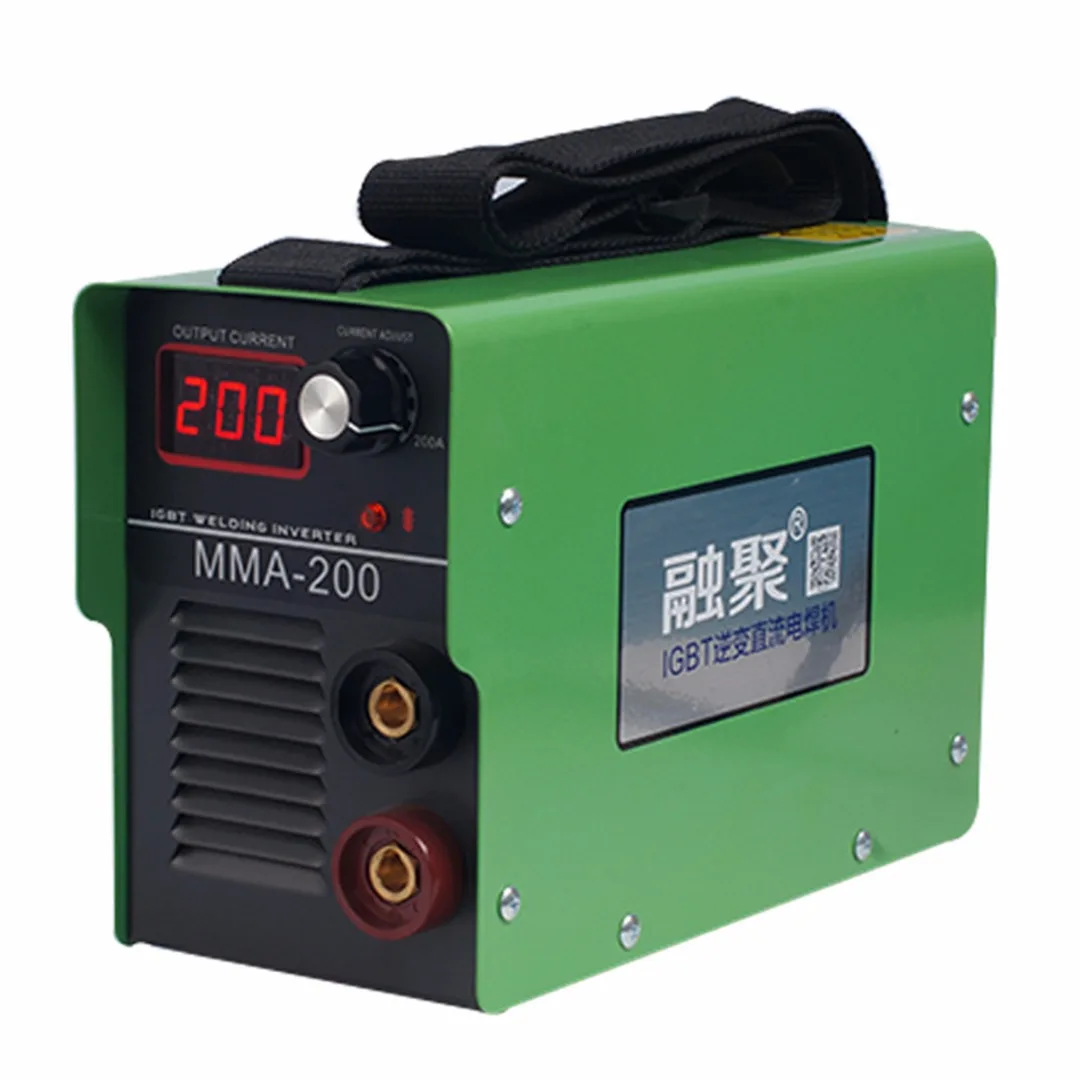 1Set Potrtable MMA-200 220V Electric Welding Machine Solder Inverter ARC Machine