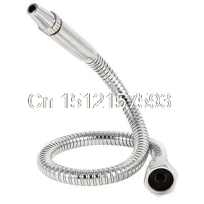 

Milling Silver Tone Metal 20mm Thread Round Nozzle Flexible Oil Coolant Pipe