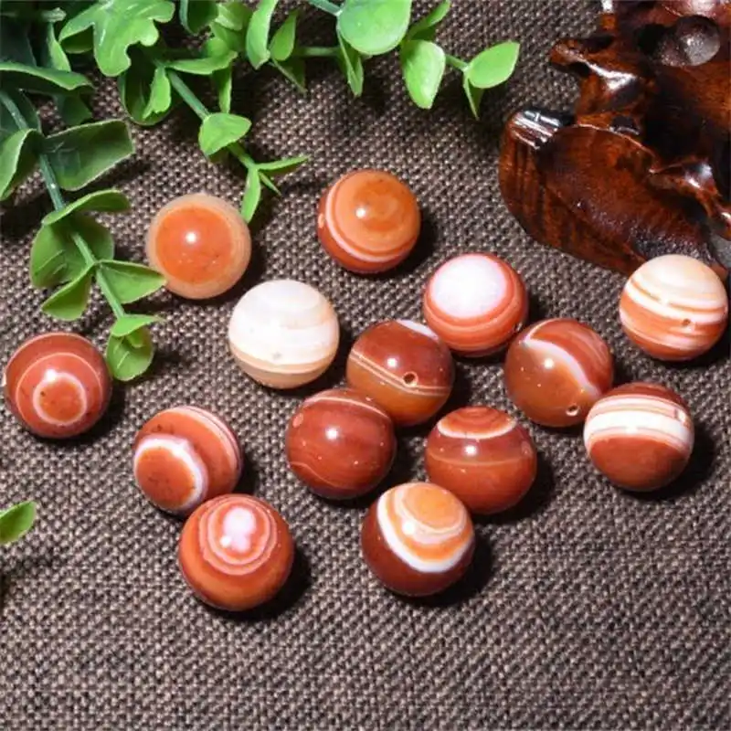 2 Beads 16mm Natural Red Silk Carnelian Round beads Tibetan Eye Dzi Carnelian Beads TSB0350