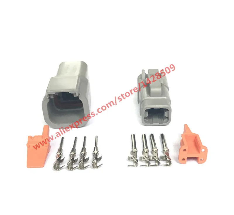 10 Sets 4 Pin DTM06-4S/ATM06-4S DTM04-4P/ATM04-4P DTM Series Female Male Electrical Auto Connector Automotive Plug