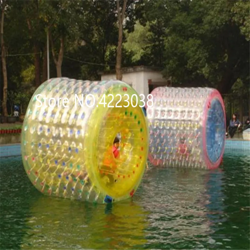 Envío Gratis, bola de rodillo de agua inflable de 2,4x2,2 m, rueda de rodillo de agua para adultos o niños, gratis una bomba