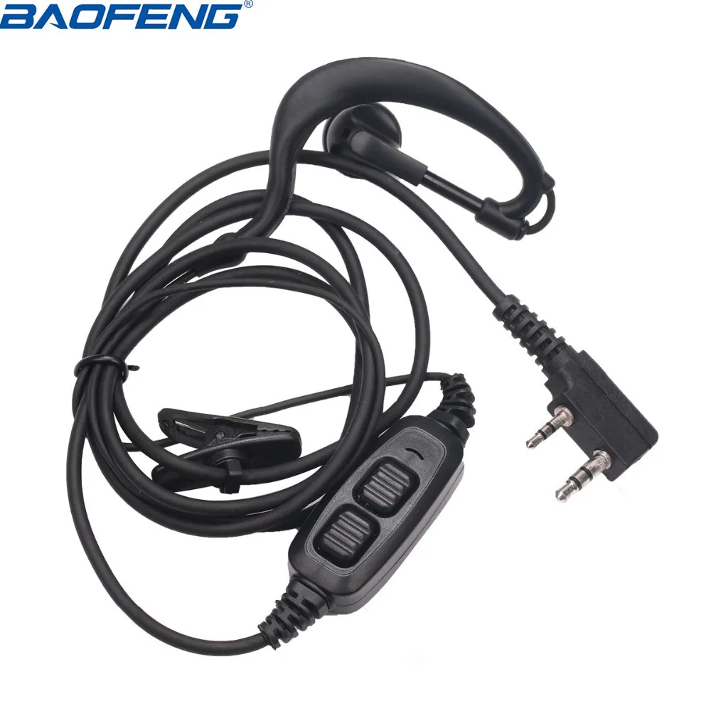 Baofeng UV-82 Dual PTT Headset Earpiece Earphone With Mic for Baofeng UV-82 UV-8D UV-82L UV-89 UV-82HP Two way Radio CB Radio