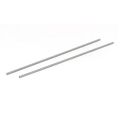 3 millimetri di Diametro 200 millimetri di Lunghezza HSS Rotonda Albero Asta Bar Tornio Strumenti Grigio 10pcs