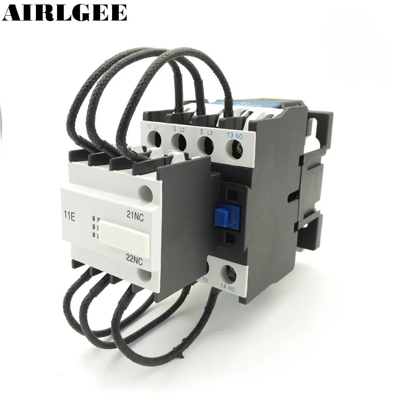 CJ19-32 24V 36V 110V 220V 380V Coil 32A 3 Pole 1NO Switch Auxiliary Contact NC Over Capacitor AC Contactor