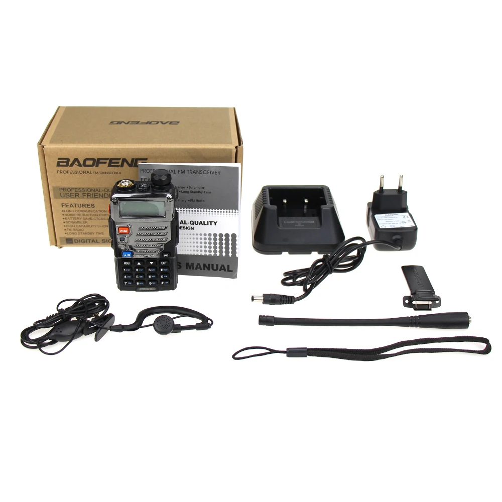 New Baofeng UV-5RE Walkie Talkie Dual Band VHF UHF 136-174/400-520MHz FM Transceiver Portable 5W Two Way Handheld Radio Scanner