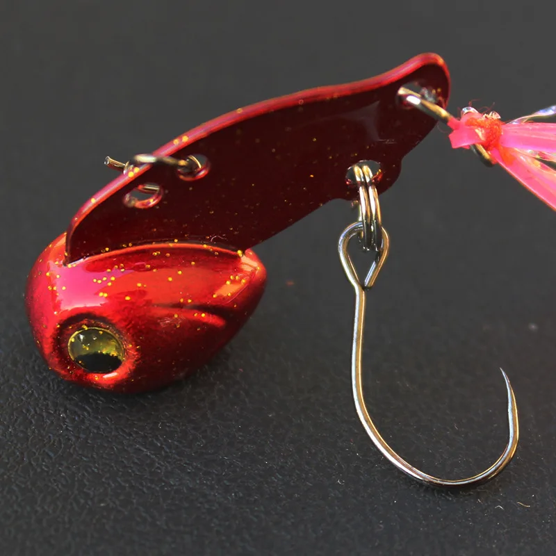 1 Piece Sale New Arrival Mini vib Fishing Lure Lead Copper Metal Lures Hard Bait 3g/6g Artificial Freshwater Bait image 3