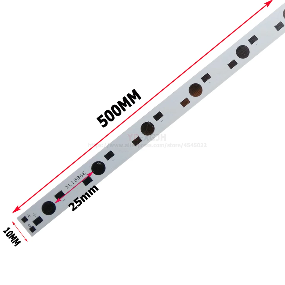 White Aluminum plate 1/3/5W High-Power LEDs 150MM 300MM 400MM 500MM 595MM for 3W5Wradiator Hydroponics aquarium growing tube DIY