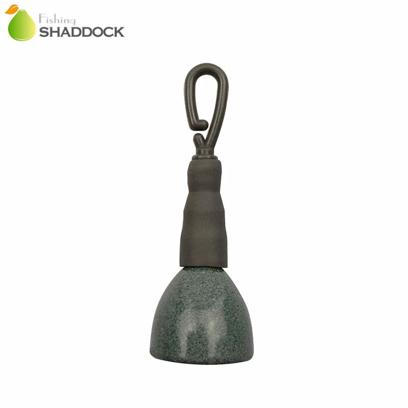 5pcs Carp Fishing Back Lead Clip Sinkers 15g 30g Camo Green Muddy Smooth Casting Quick Change Back Lead Clip Weights