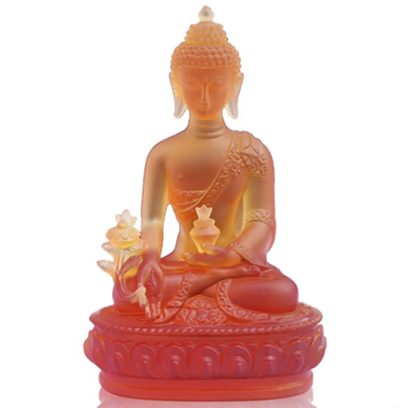 medicine guru buddha crystal ornaments pharmacists buddha resin  Eliminate the evil out protect buda figure STATUE shiva statue