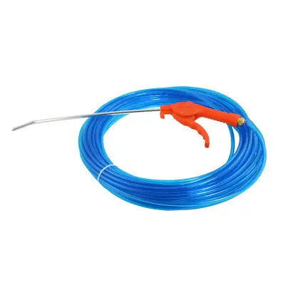 

Clear Blue Polyurethane Tube PU Hose Pipe 20M 4mm x 6mm w Red Air Blow Gun