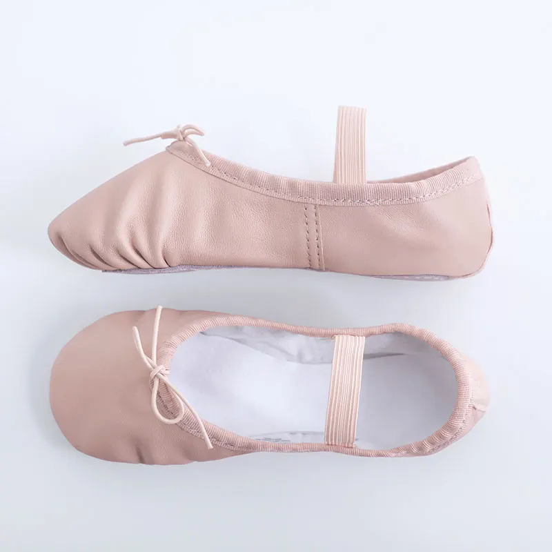 Genuine Leather Ballet Shoes Dancing Slippers Gymnastics Shoes Dance Shoes For Woman Girls Soft Sheepskin Lace Up Ballet Shoes