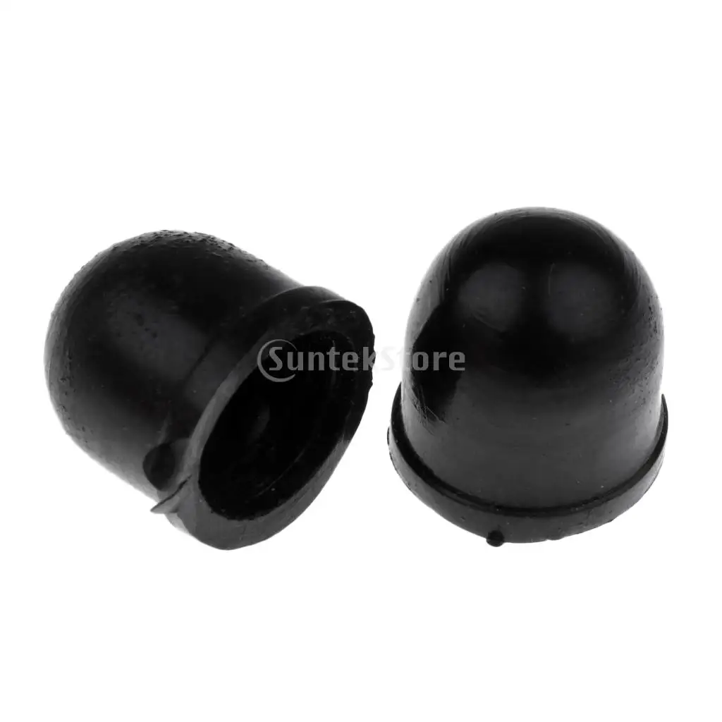 2 Pieces Skateboard Longboard Truck Replacement Pivot Cups 3.25 - Black - 12*10 mm