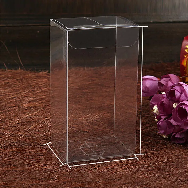 50pcs 3xWxH Plastic Box Storage PVC Box Clear Transparent Boxes For Gift Boxes Wedding/Tool/Food/Jewelry Packaging Display DIY