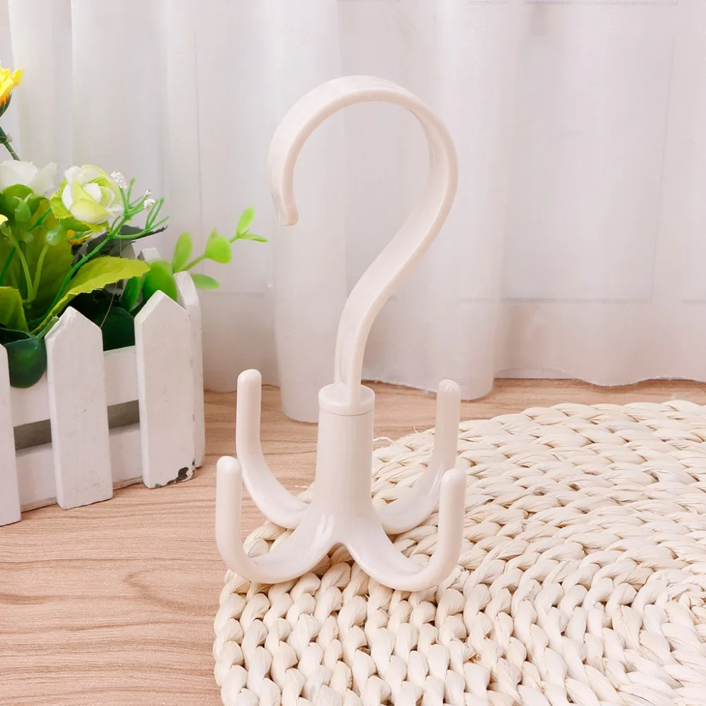 Creative 360 Degree Rotating Belt Hanger Scarf Tie Rack Holder Kitchen bedroom Towel Hanger Hook Closet Organizer