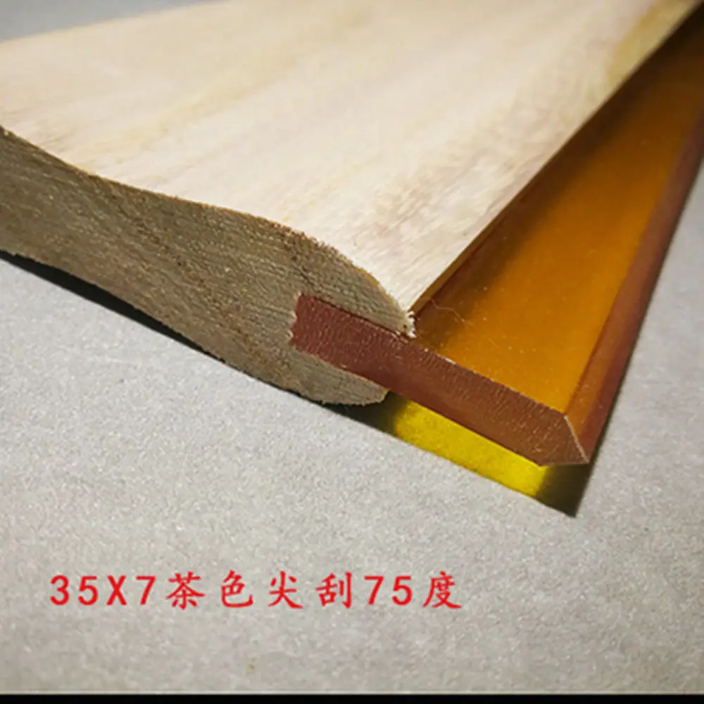 ลูกกลิ้งสำหรับขูดหมึกพิมพ์ลายหัวด้ามไม้ขนาด35x7มม. 1ชิ้น