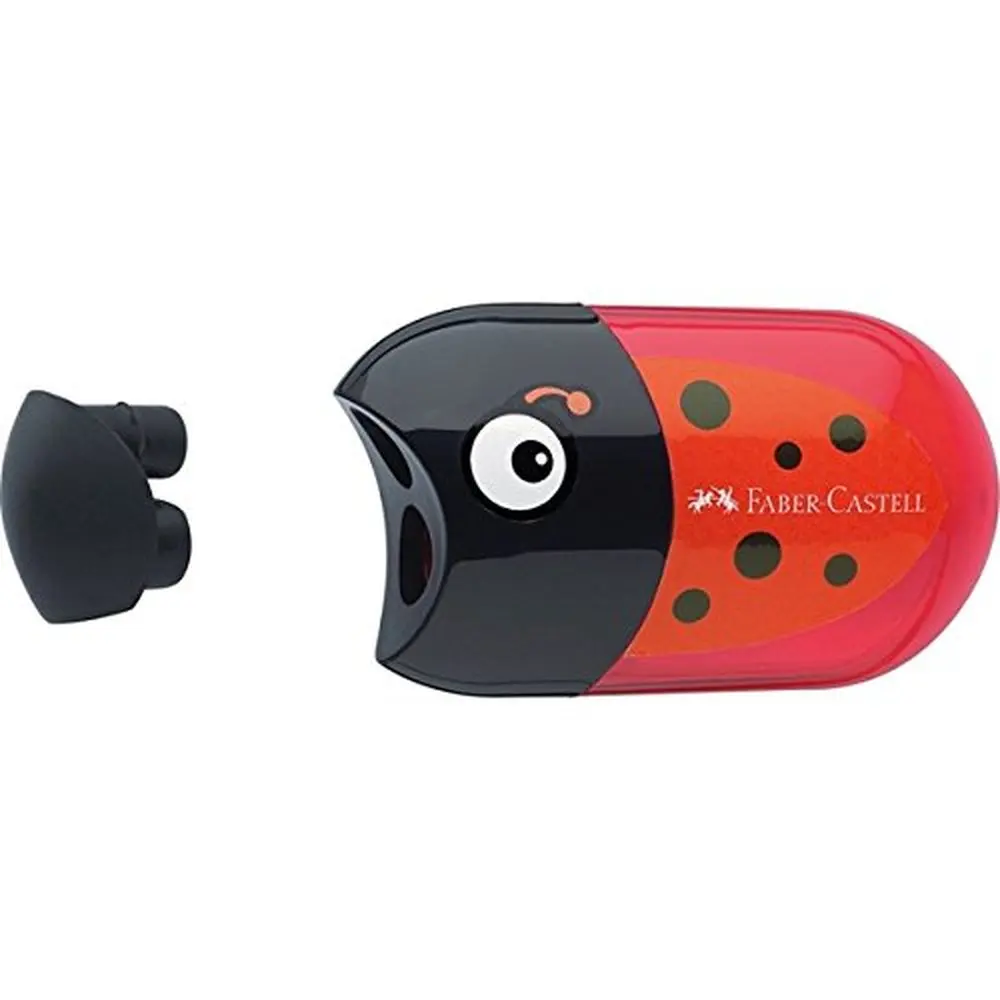 Faber-Castell Cute Pencil Sharpeners Animal Pattern Twin Hole Sharpener for Kids Graphite Pencils Crayons Colored Pencils