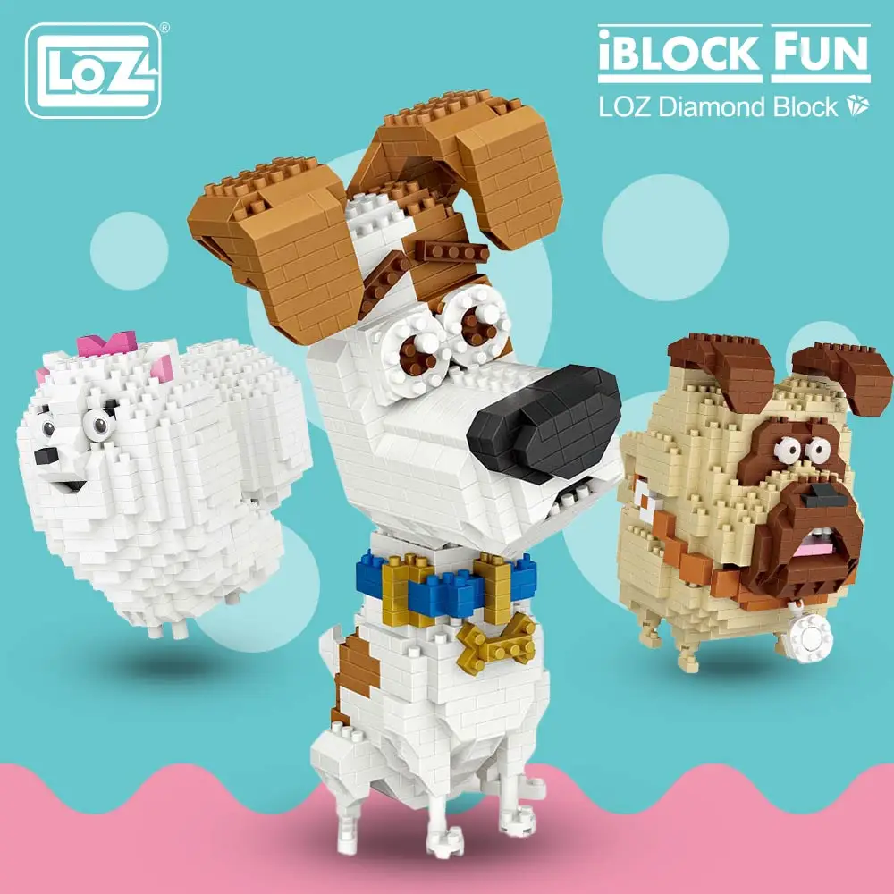 

LOZ Diamond Blocks Jack Russell Terrier Dog Cartoon Anime DIY Building Blocks Cute Mini Animal Figure Plastic Toy for Child 9788