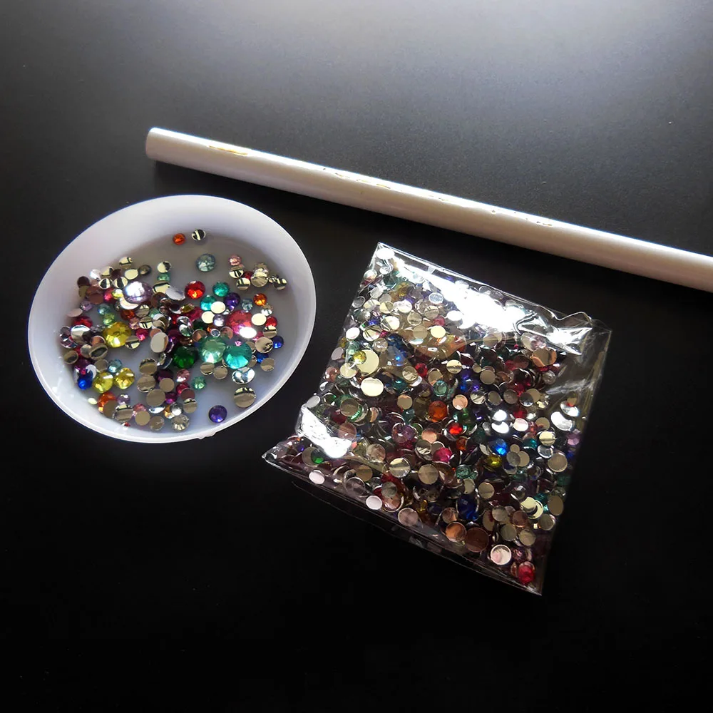 dotting set dotting pencil point drill pen  Palette Dish Dappen Dish 1000 pcs  rhinestones nail decaration  chrismas gifts