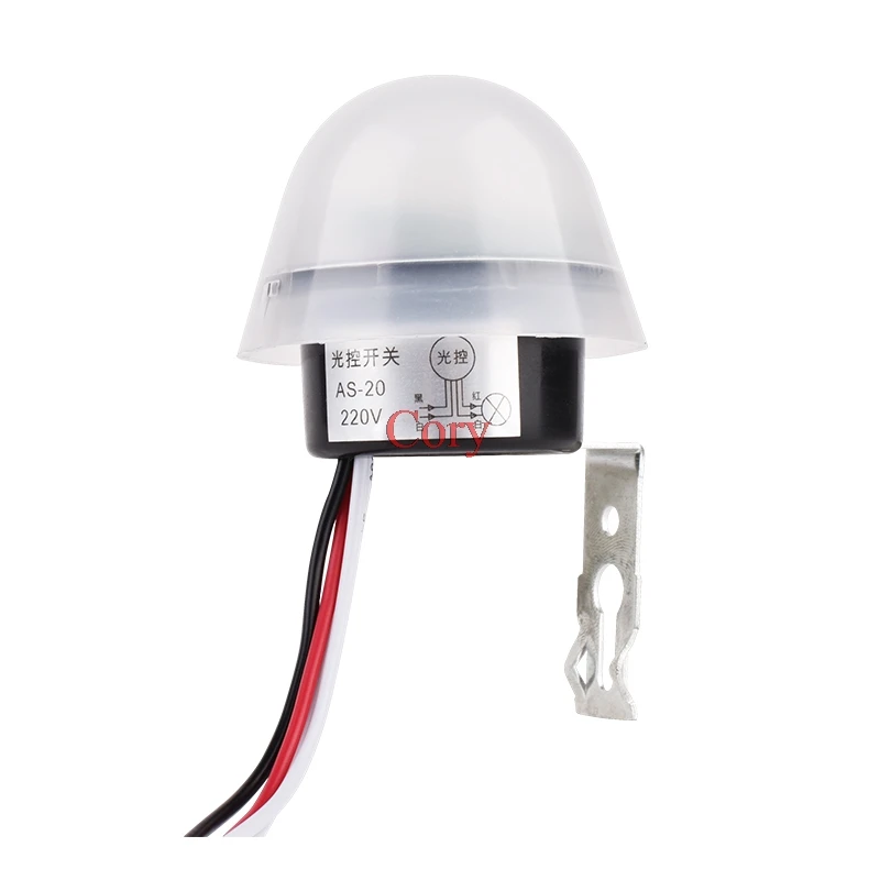 1PC Automatic Auto On Off Photocell Photo-electric Street Lighting Control AC 220V 50-60Hz 10A Photoswitch Sensor Switch CZYC