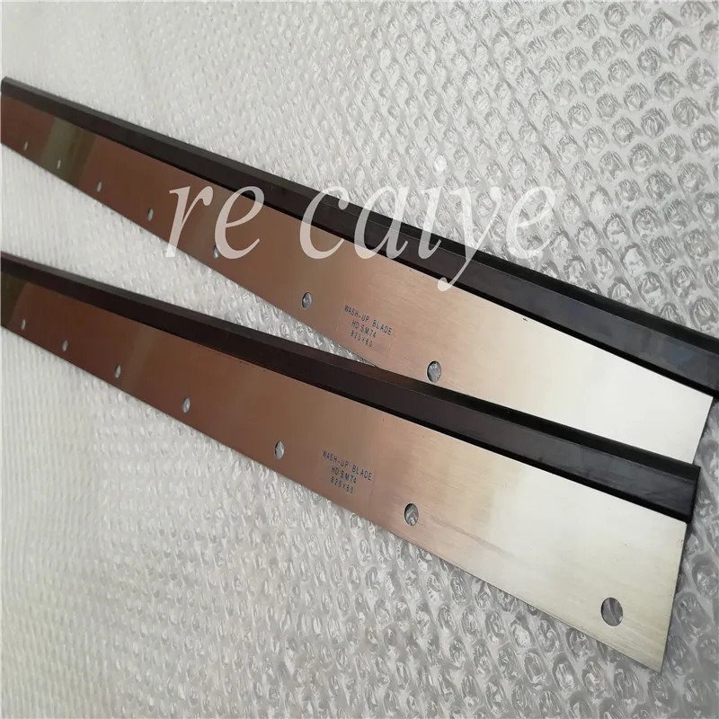 5 Pieces SM74 PM74 Printing Machinery Wash Up Blade M2.010.403 9 Holes 825x60mm