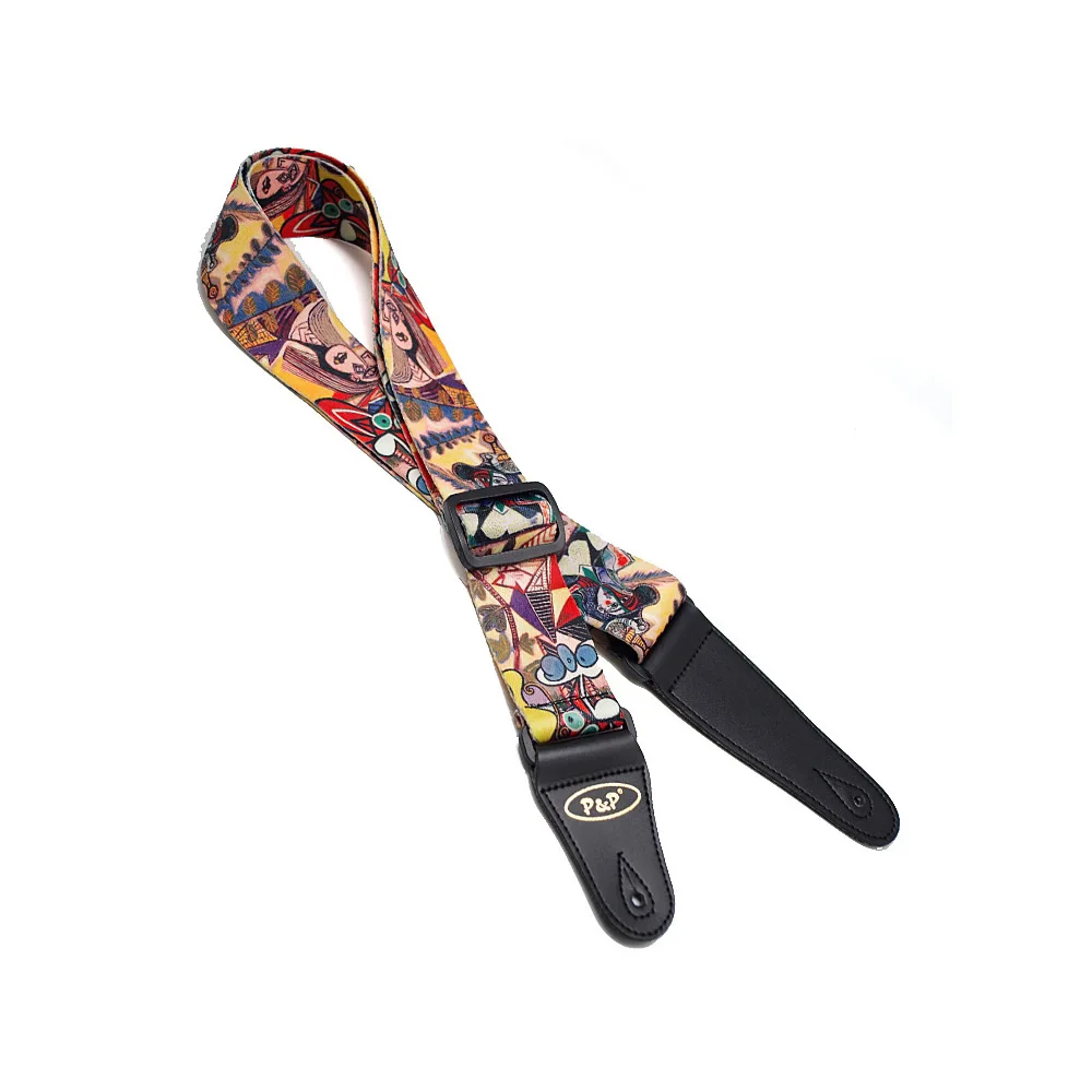 Classic Folk Electric Bass Guitar Strap 150cm 2