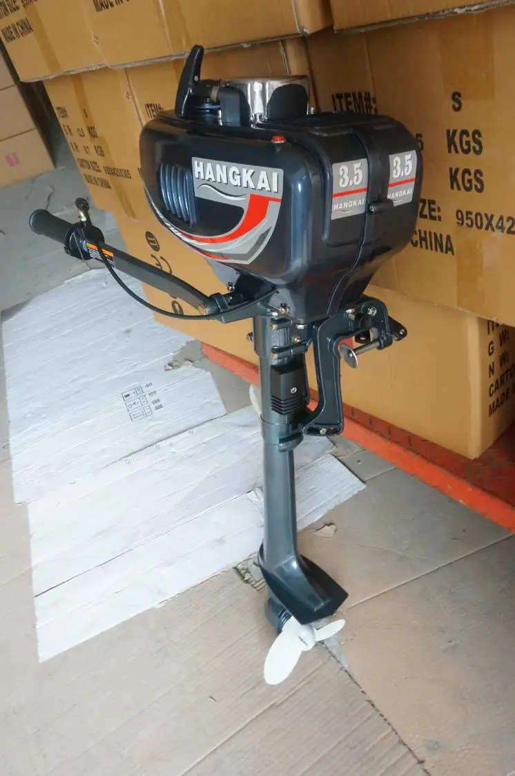 Facotry  Selling   Hangkai 2-stroke 3.5HP boat engine outboard boat motors water cooled