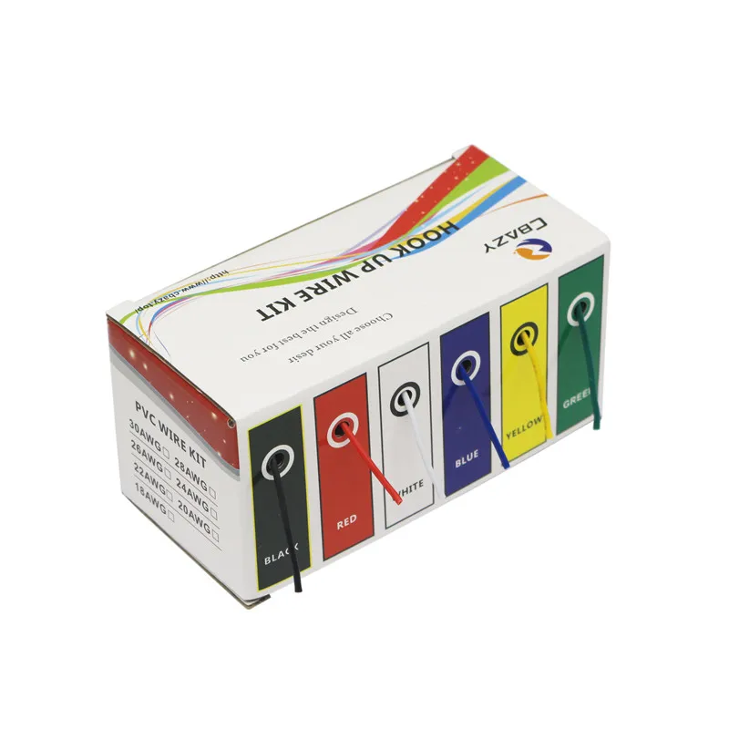 مجموعة أسلاك مجدولة 18-28AWG 1007 متعددة الألوان |   كابل طيران مطلي بـ 6 ألوان |   سلك توصيل إلكتروني DIY لثنائي الفينيل متعدد الكلور اللوح