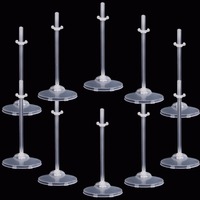 10 Pcs/Lot Translucence Dolls Stand High Quality Figure Display Holder Toy Model Accessories For 1/6 Doll Girl Kids Toys