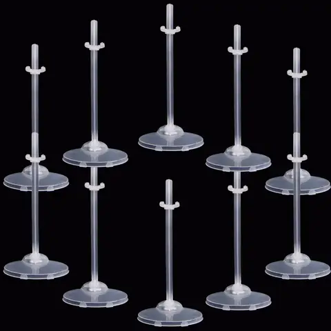 10 Pcs/Lot Translucence Dolls Stand High Quality Figure Display Holder Toy Model Accessories For 1/6 Doll Girl Kids Toys