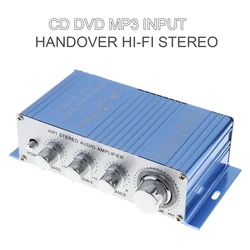 20Hz - 20KHz Hi-Fi Car Stereo Audio Amplifier RMS 20W 85dB + 10W Support CD DVD MP3 Input Auto Vehicle Audio Amplifier