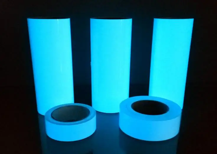 Storage Luminescent Film PVC/PET Night Glowing Self-adhesive Film Wall Stickers Spontaneous Lithography Advertising Sign