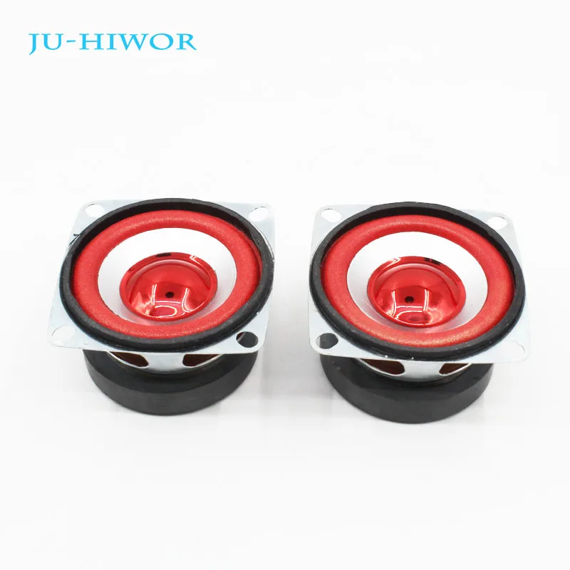 

2pcs 3 Ohm 5W 53MM Musical Flowerpot Loudspeaker 45mm External Magnetic Speaker Foam Red Edge Bright Cap Height 30mm