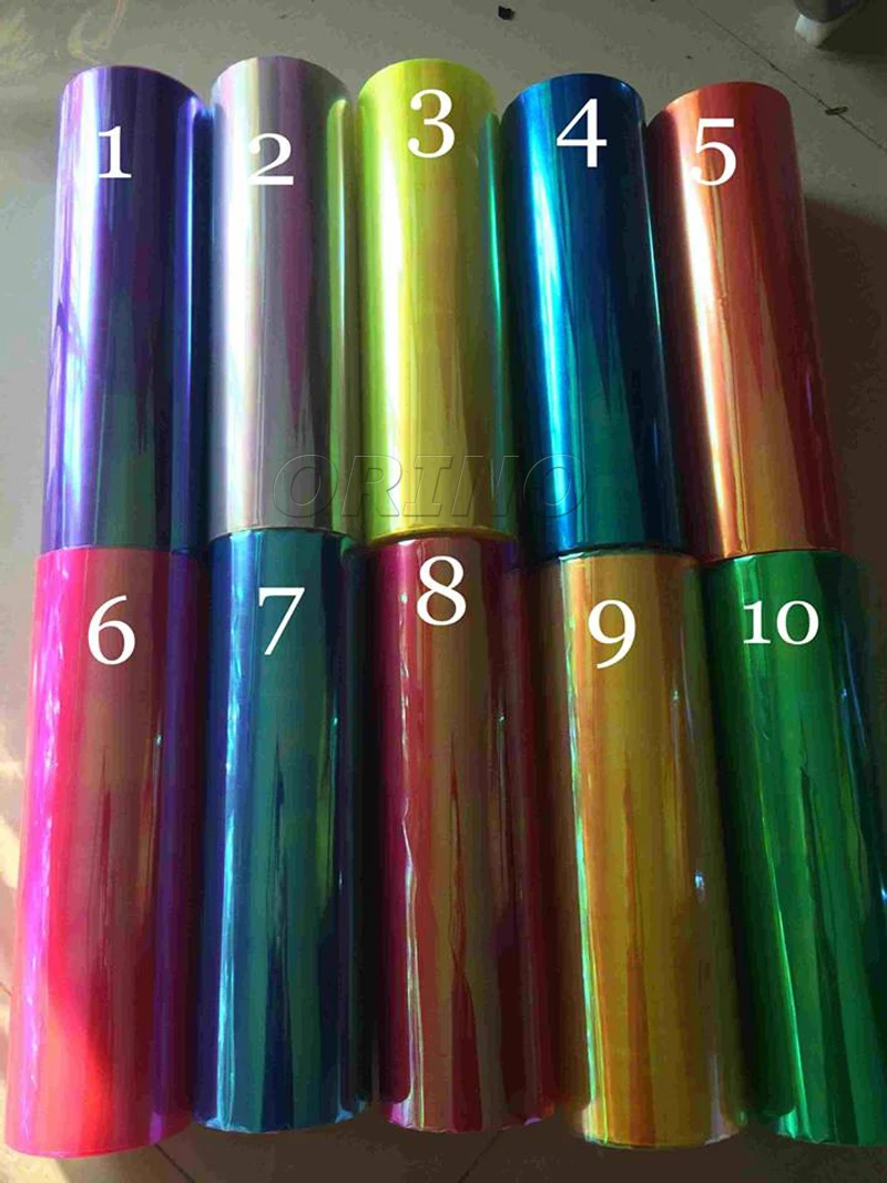 24 Rolls Car Styling Chameleon Car Headlight Tint Vinyl Wrap Taillight Auto Truck Motorcycle Lamp Film Wrapping 0.3*10M/Roll