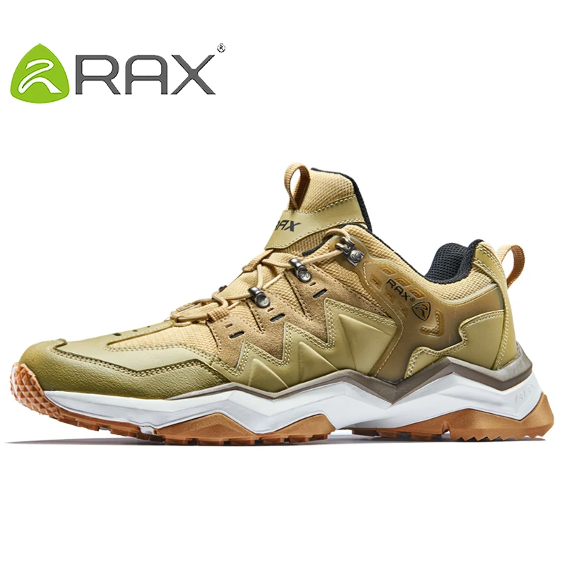 RAX Men Waterproof Hiking Shoes  Outdoor Multi-terrian Cushioning Climbing Shoes Men Lightweight Backpacking Trekking Shoes Men