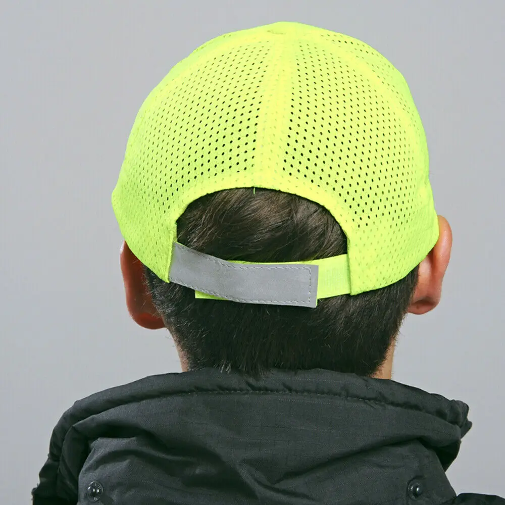 Hot Selling Reflective Mens Safety Baseball Cap Moisture Wicking Structured Hat High Vis Heatstroke cap Sun Hat Mesh Hat