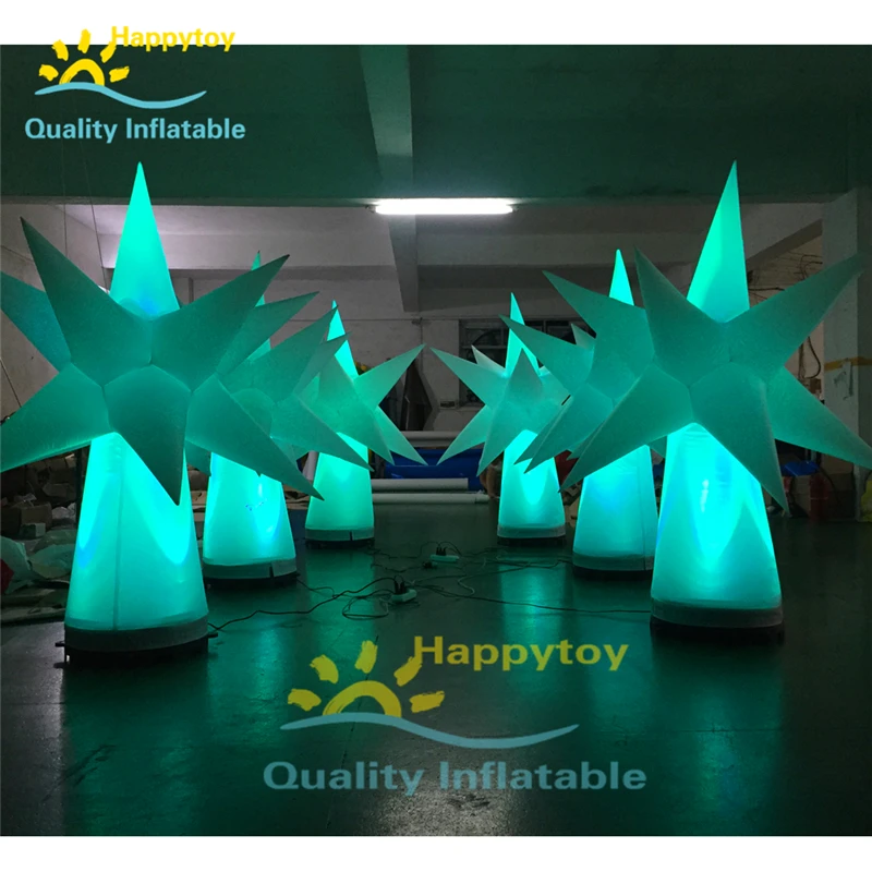 Christmas Outdoor Decorations Lighting Inflatable Tree Pillar For Event Indoor Party Decoration