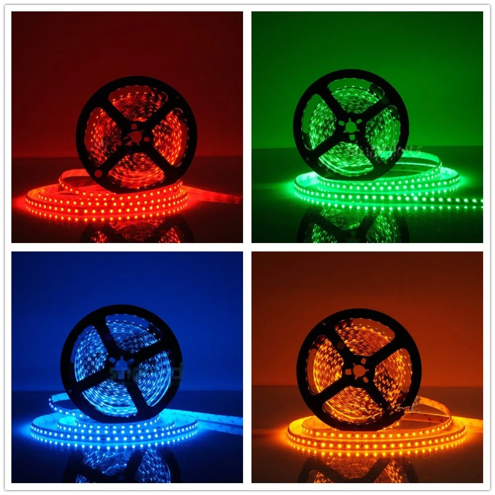 Led Strip Light 3528 600led 5m Waterproof IP65 DC 12V 3000K 6500K 9000K White Warm White Cold White 2835 Flexible Tape