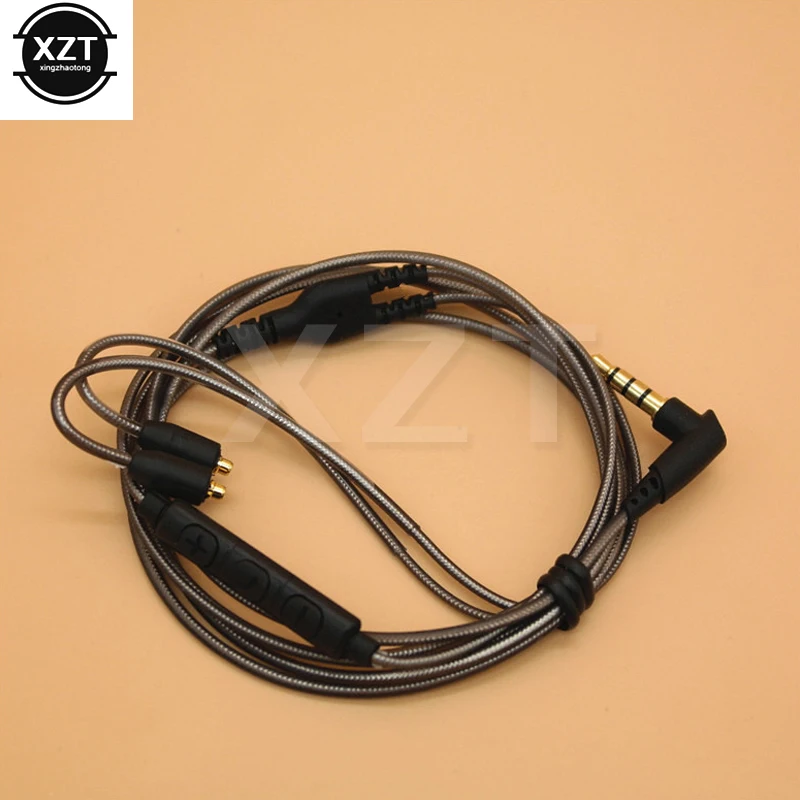 Kabel do Shure SE215 SE425 SE535 SE846 UE900 Port Zamiennik MMCX Kabel do słuchawek Kable z mikrofonem do iphone Samsung — zdjęcie produktu 6