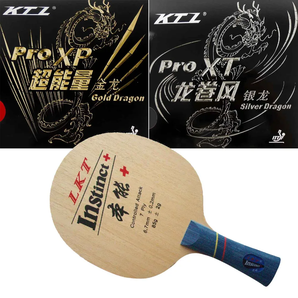 

Pro comba racket KTL instinct + With KTL Gold Dragon / Silver Dragon Rubbers