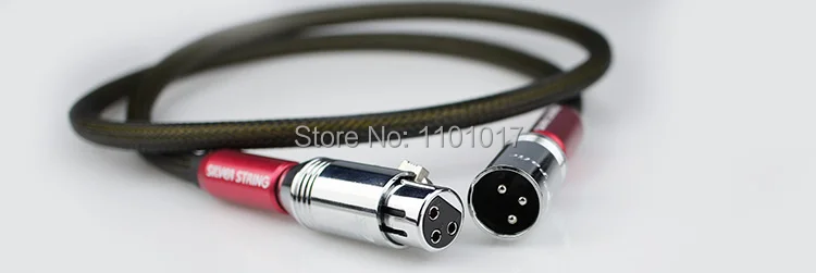 

Aucharm AUXLRX2 XLR Interconnect Signal Cable HiFi Exquis Red Copper Silver Plated Wires